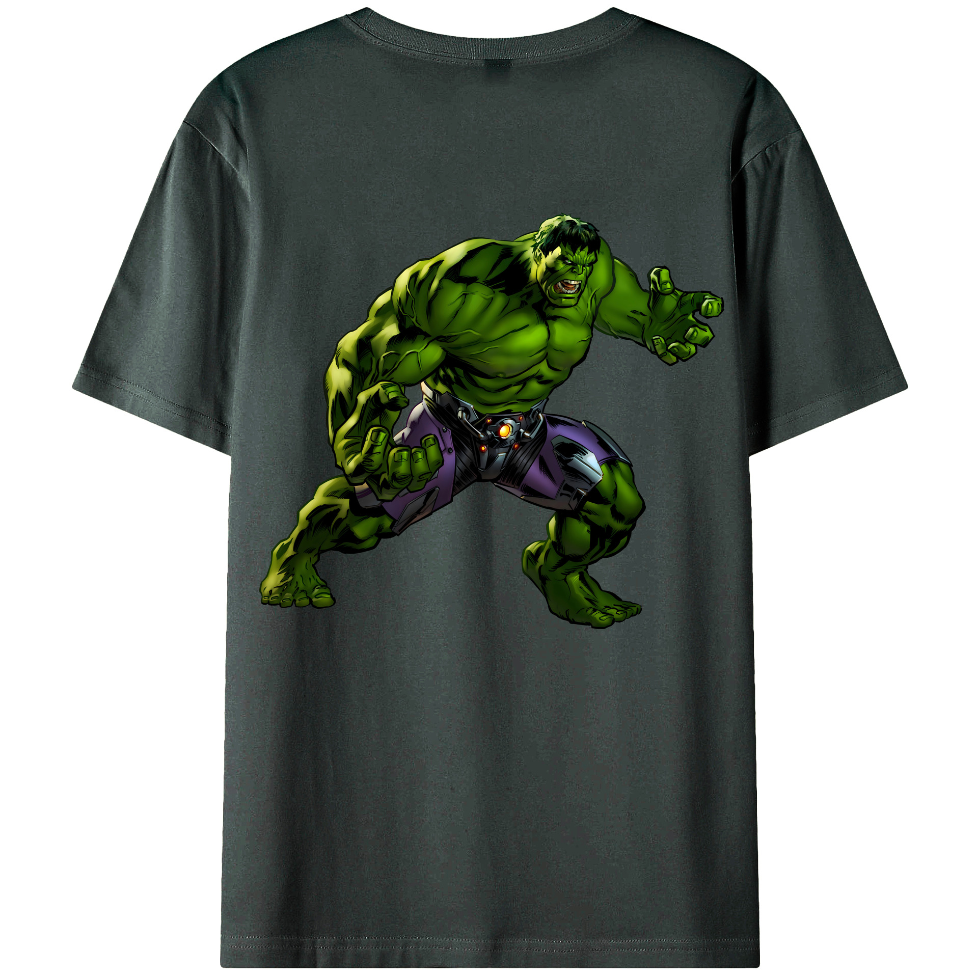 （画像用） アベンジャーズ The Avengers 綿100％ メンズ半袖Tシャツ（バックプリント） 通気性